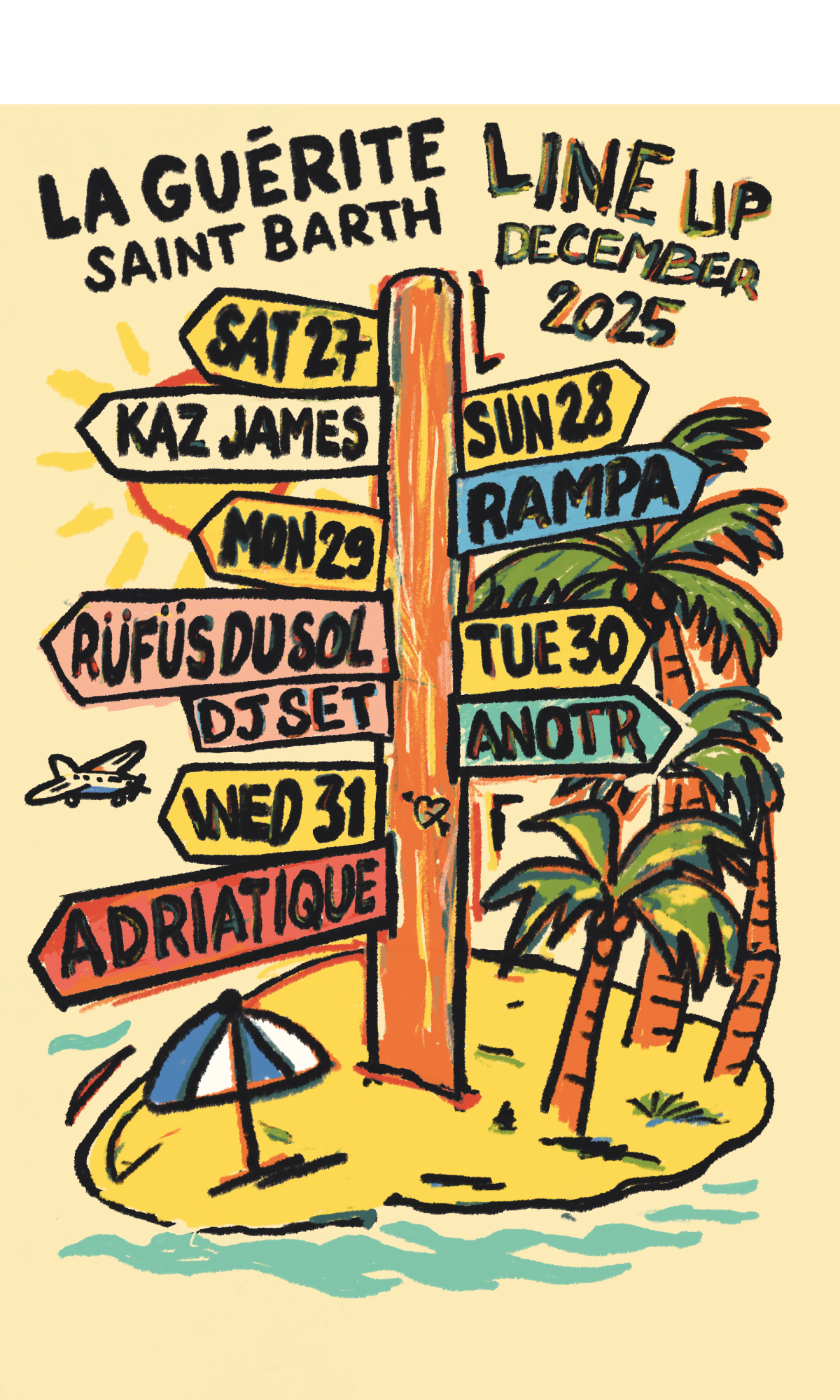 LINE-UP @ LA GUERITE BEACH